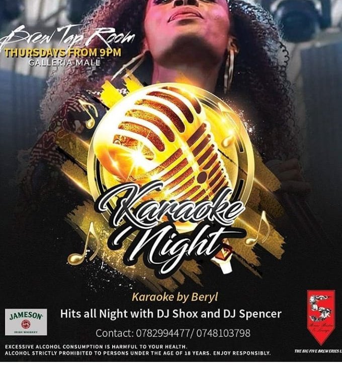 Thursday Turn Up Is Here!
Brew Bistro is the place To Be This and every  Thursday at 9pm. Come watch as @Berylachieng3 gives a breathtaking performance.
@tapbrew
#KaraokeThursdaysBrewBistro
#BerylChronicles
#254linda
#PAC2018 
#KatikaFestival 
#MaragaDebate 
#SparkleParlor