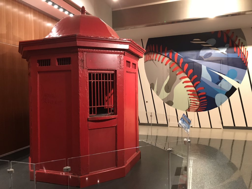 NMAHhilbigv's tweet photo. Oh My, American Culture on view @amhistorymuseum starting Friday: Ruby Slippers, Costume (sans Elisabeth Moss) from The Handmaid’s Tale, Yankee Ticket Booth #EntertainmentHistory #KeepThemRuby https://t.co/IptTWMwYkA