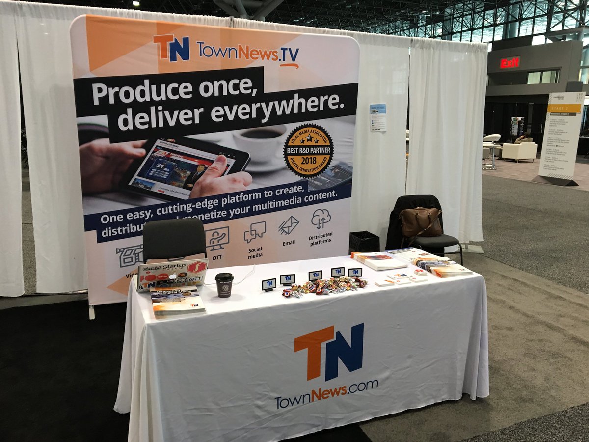 We're in #NYC! Stop by TownNews booth N1217 and chat with @derekgebler and <a href="/junderwood/">Jessica Reinert</a> about our complete digital solutions for broadcasters and media companies. #NABShowNY
