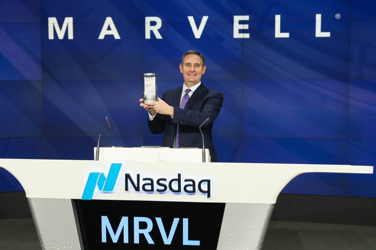 🔔Thank you for ringing the Opening Bell, @marvellsemi!
