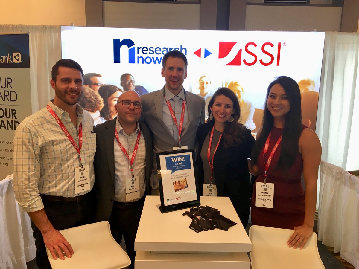 DynataGlobal's tweet photo. Stop by Booth 319 at #TMRE2018, the #1 event for Consumer Insights and Leaders, and meet the @ResearchNowSSI team. Learn how our innovative data services and solutions bring the voice of the individual to the entire marketing spectrum, from research to marketing to advertising. https://t.co/lUy0cqe0tL