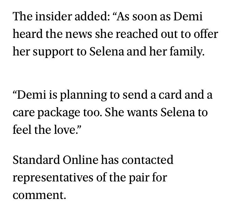 ddbestupdates's tweet photo. Demi Lovato ‘heartbroken at news of Selena Gomez’s breakdown’ https://t.co/aKaasP9iJx