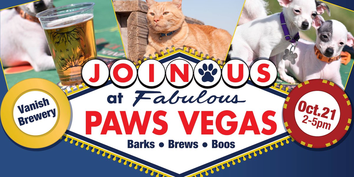 SUNDAY VANISH BREWERY Paws Vegas -- Lost Dog &amp; Cat Rescue Fundraiser
 2:00pm
42264 Leelynn Farm Ln, Leesburg
<a href="/lostdogrescue/">Lost Dog & Cat Rescue</a> <a href="/vanishbeer/">Vanish</a>
