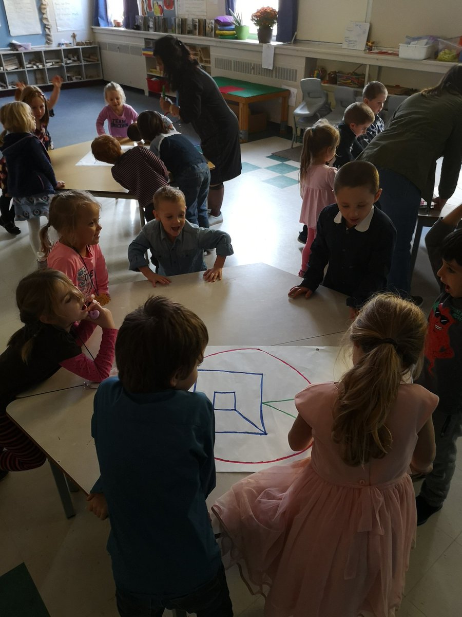 Mister_McLean's tweet image. Learning all about shapes and lines using Ozobots! We love any chance to work with robots! 🤖 @OLPeaceOCSB  #LeverageDigital #RobotLovers