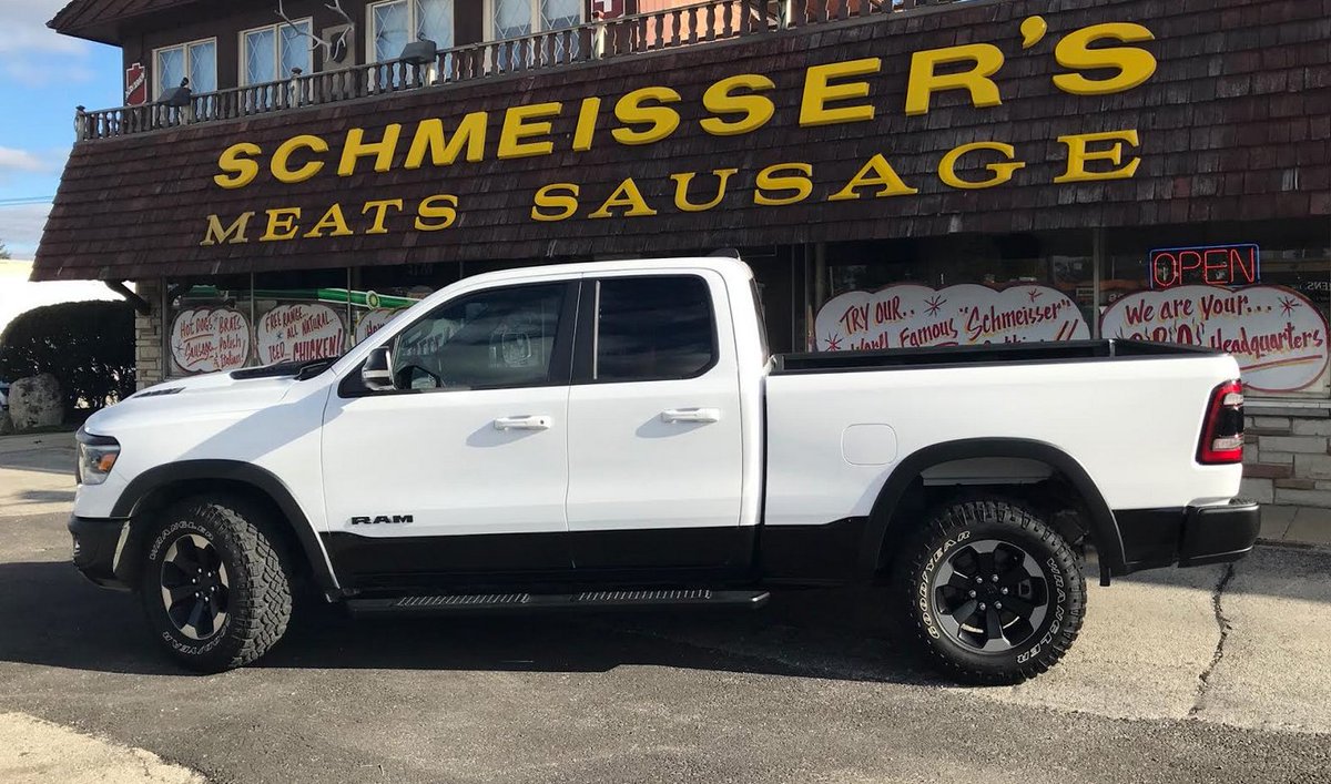 Car_Guy_Tom's tweet photo. Not the WURST place to snap a pic of this BEEFY @RamTrucks. Later, I will post a LINK to our review. #RandomPairing #Rebel #Puns #Meat https://t.co/HckpR2lFBb