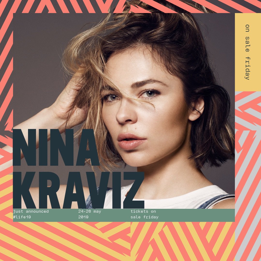 LifeFestival's tweet photo. We're delighted to announce Nina Kraviz, MK, BICEP (Dj set) &amp; Denis Sulta for #Life19! Tickets on sale Friday at 9am via Ticketmaster. To try &amp; win VIP tickets before they go on sale, simply:

1. Retweet this post
2. Sign up to our messanger list here: https://t.co/WfjU933O12 https://t.co/TSGHsRYo9x