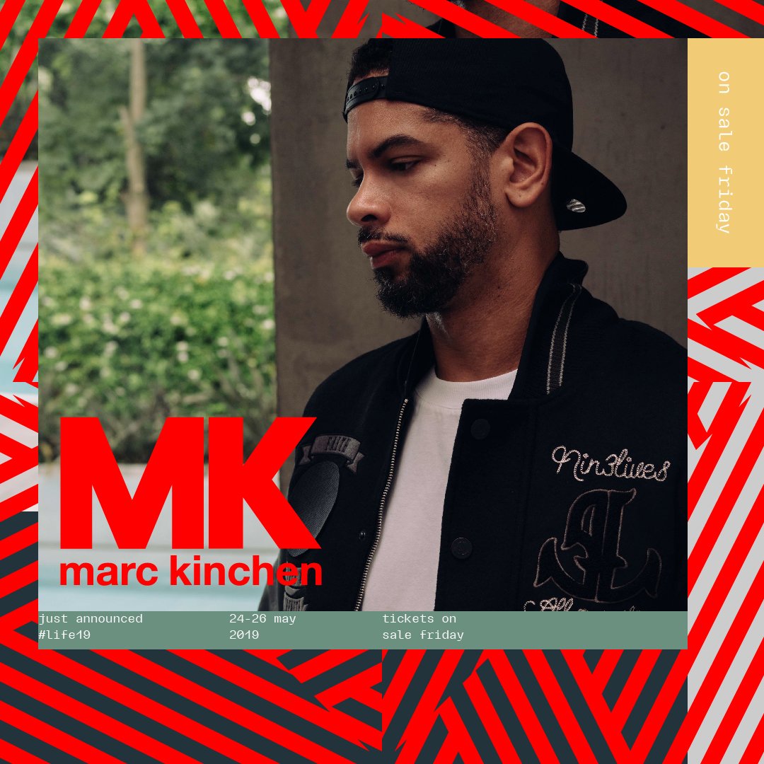 LifeFestival's tweet photo. We're delighted to announce Nina Kraviz, MK, BICEP (Dj set) &amp; Denis Sulta for #Life19! Tickets on sale Friday at 9am via Ticketmaster. To try &amp; win VIP tickets before they go on sale, simply:

1. Retweet this post
2. Sign up to our messanger list here: https://t.co/WfjU933O12 https://t.co/TSGHsRYo9x