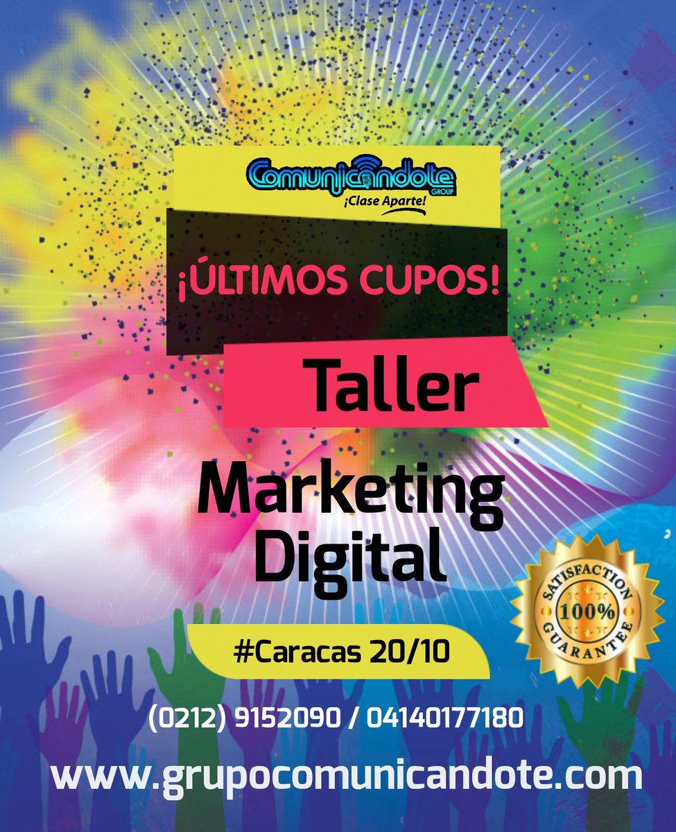 Comunicandote's tweet photo. #Venezuela ¡Taller de Marketing Digital! ¡Últimas inscripciones!
https://t.co/Goe1rtZu13 https://t.co/cBWNUJSdKp