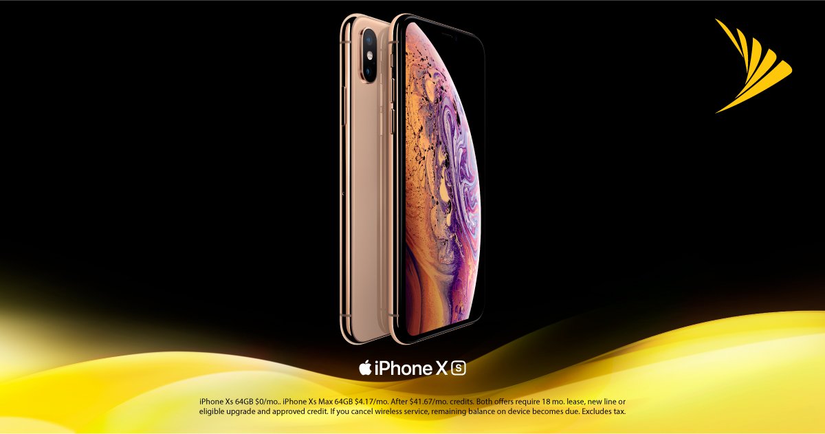 Mobilecity3ave's tweet photo. It’s iPhone Season at Sprint! Get the stunning new iPhone Xs today for $0/mo. with your eligible trade-in and Sprint Flex lease. https://t.co/jj1Hj3MYDX