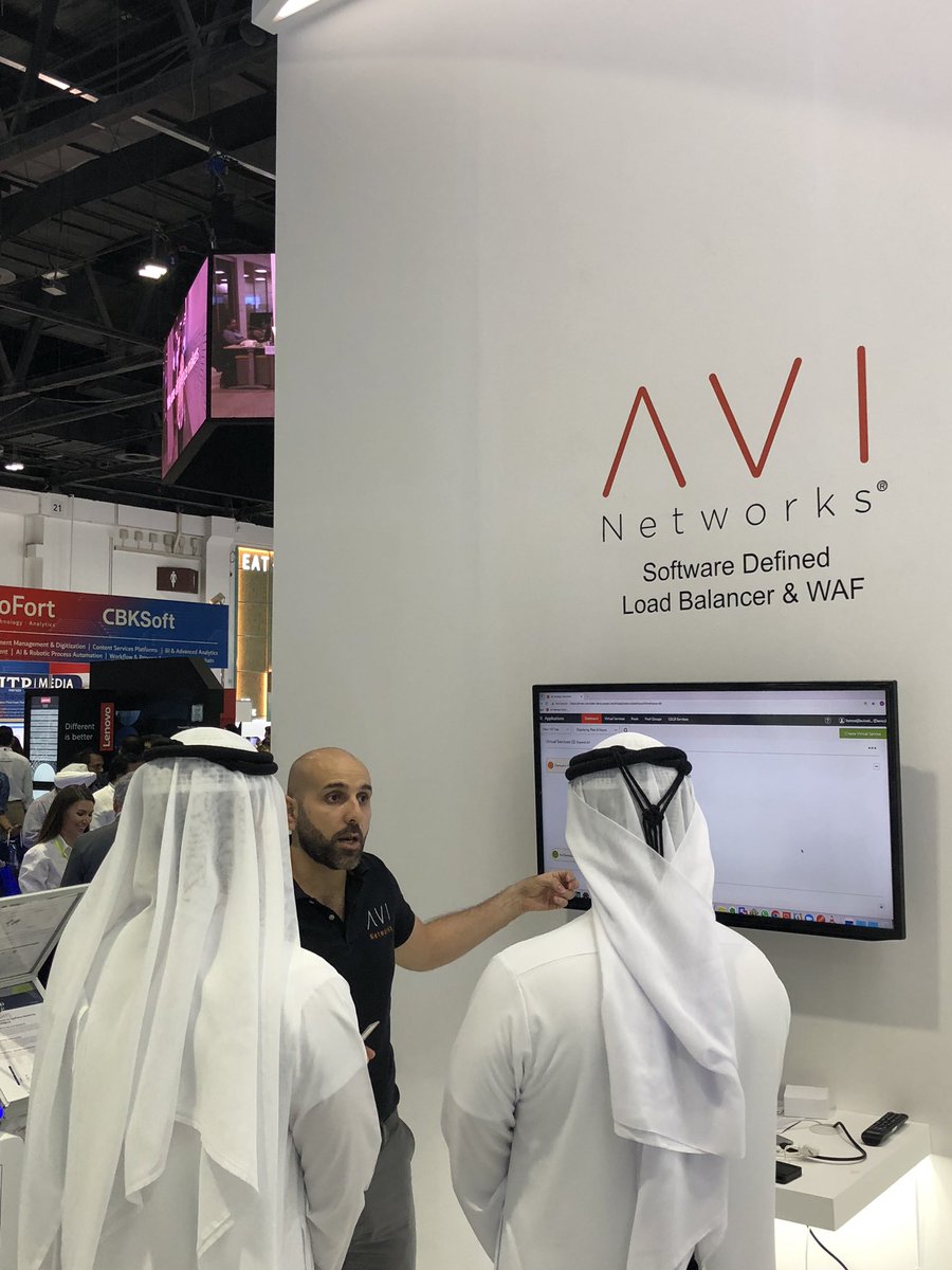 Husam_Atty's tweet photo. Another great day at @GITEXTechWeek. Thanks for passing by and giving us the opportunity to show you our breathtaking @AviNetworks platform. Tomorrow the last day! Looking forward to meeting you! #Sofware #Defined #LoadBalancing #WAF #NextGen #ThisisAnotherLevel #of #ADC https://t.co/NEr7kNlUgk