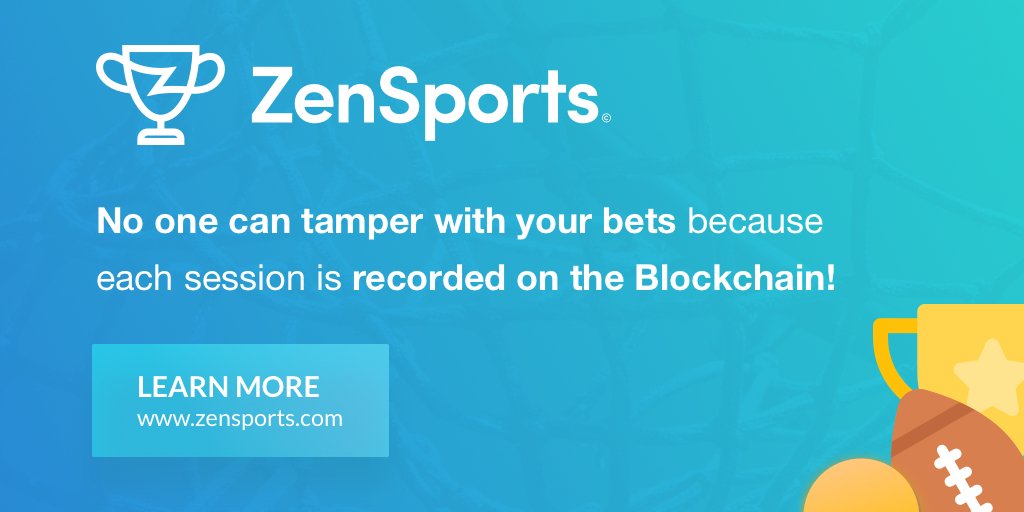 VIPPlayTN's tweet photo. On the ZenSports platform, every betting session is permanently recorded on the blockchain. That means no one can tamper with them. 

Learn more: https://t.co/NRGcX16MZV  

#ZenSports #Blockchain #Betting #Crypto #Sport https://t.co/F5b4rnkurr