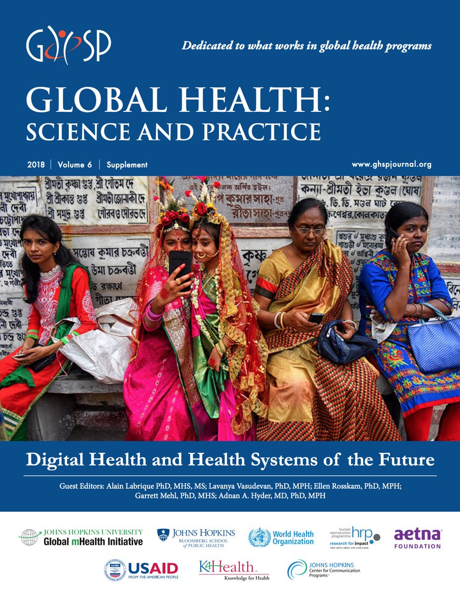 The <a href="/GHSPJournal/">GHSP Journal</a> special issue on Digital Health and Health Systems of the Future launched last week at #HSR2018. The special theme issue contains editorials, commentaries and articles by faculty, and addresses knowledge gaps and potential areas for growth ghspjournal.org/content/6/Supp…