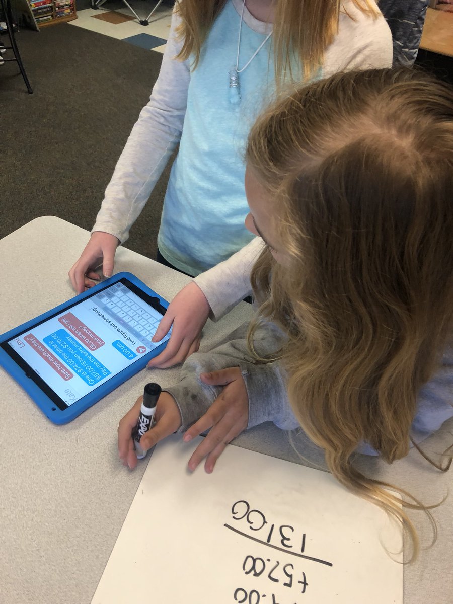 teamwilkerson's tweet photo. Using texting story app to create real life math problems for us to solve today. https://t.co/EW7aqW7gnQ