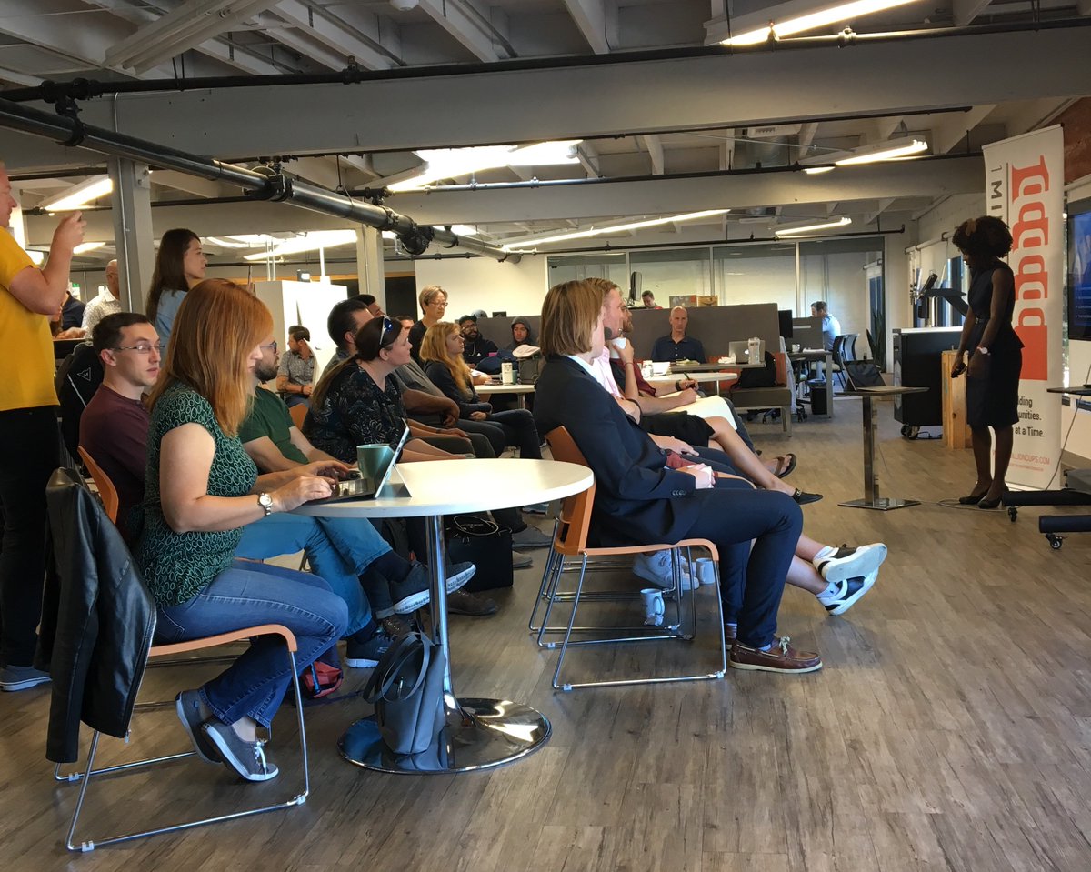 "30% of the morning commute is parents driving their kids to school. I want to create a community-driven, peer-to-peer rideshare for our kids at an affordable price" - Wivine Ouapou of JaleU #1MCSD #1MC | Thinking of you, <a href="/LyzBurden/">Elyse Burden</a>!
