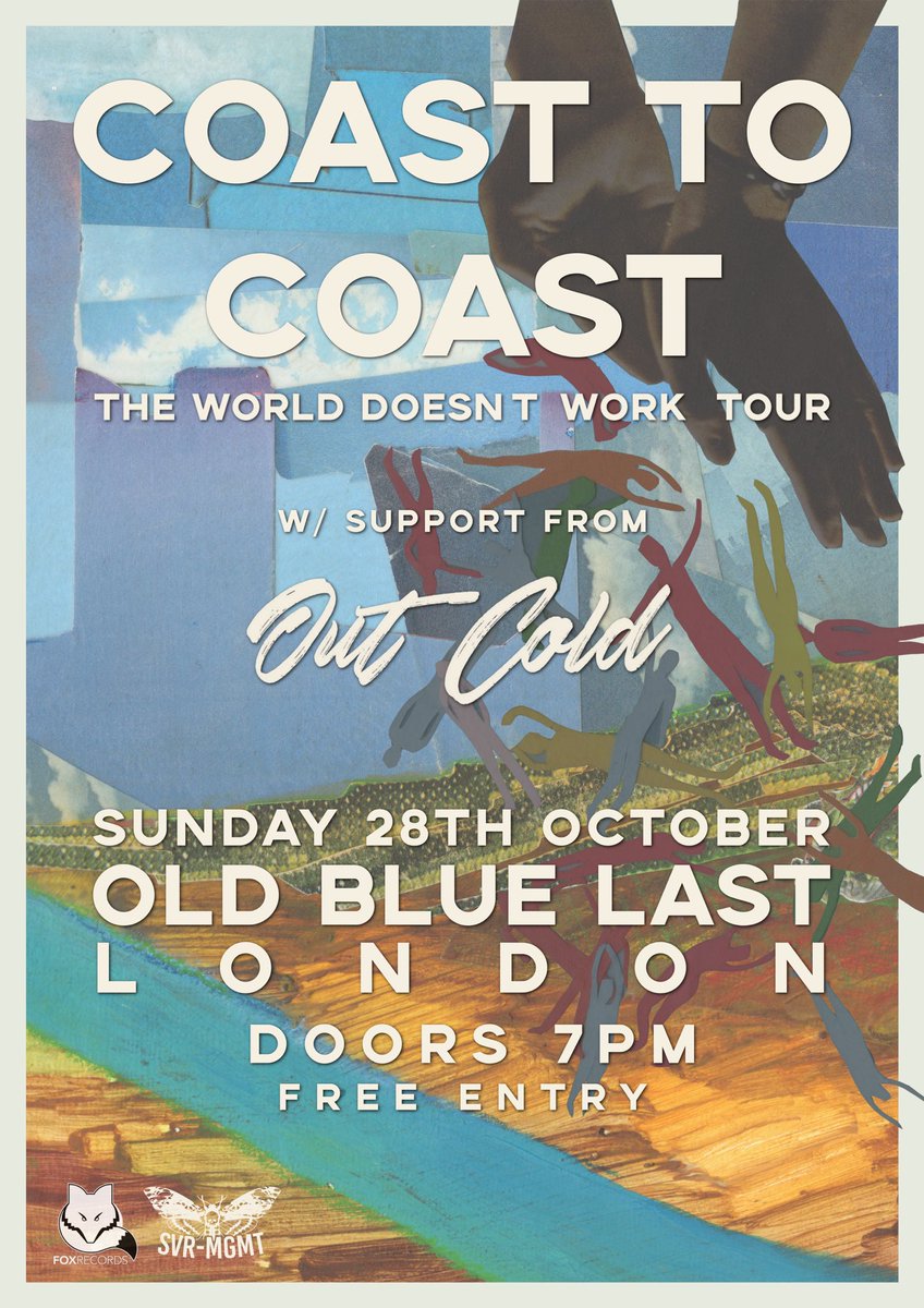 outcold_uk's tweet photo. We’re excited to announce that we will be supporting the lads in @ThisIsC2C later this month @theoldbluelast in London as part of their headline tour.

Entry is free for this gig!! So make sure you come down &amp; hang, have a beer &amp; scream some words back at us 🤙 https://t.co/QAiGsLrbKd