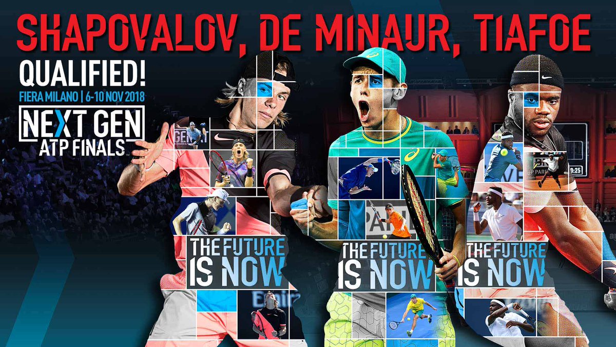 Atp Tour On Twitter Qualified Denis Shapovalov Alex De Minaur And Frances Tiafoe Qualify For The Next Gen Atp Finals Read Https T Co Dtdmvfspoq Atp Nextgenatp Https T Co Uuugegnzsg