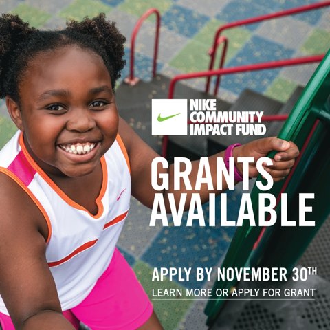 on Twitter: "Know of a #PDX metro school or #nonprofit committed to getting kids moving &amp; finding innovative solutions to #community challenges? Help @Nike spread the word! Nike Community Impact Fund #