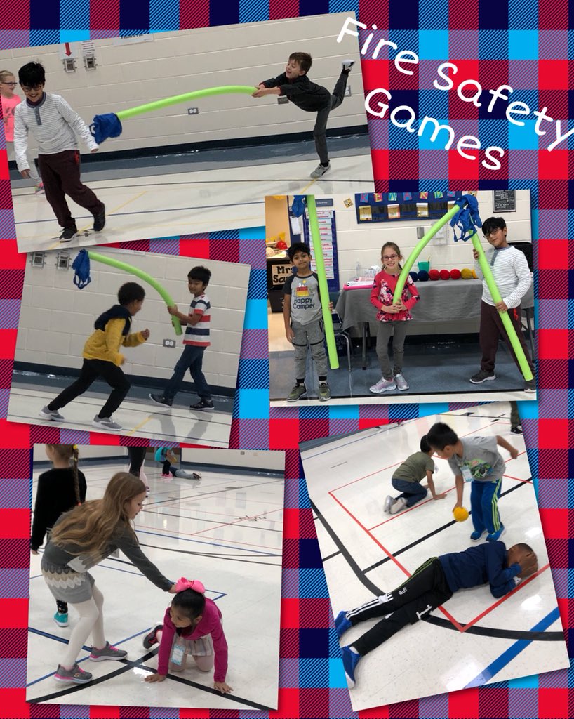 October is Fire Safety Month! 🔥 We’re learning how to stop, drop, and roll &amp; stay low and go through some fun games. We also used our fire hose to help us play Pac-Man. #d60Learns