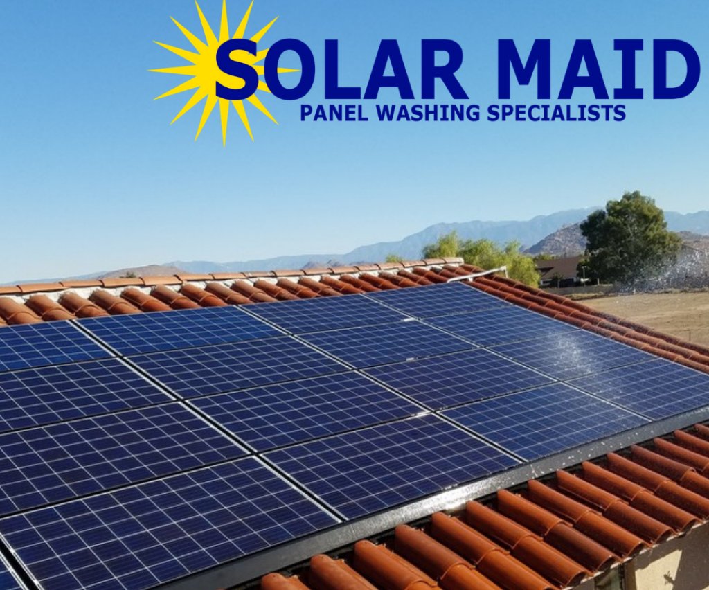 solarmaid's tweet photo. Blue skies and panel shine! Another job well done by one of the Solar Maid teams! Call us today to schedule your residential or commercial panel cleaning! https://t.co/Ddvdb9kwkr