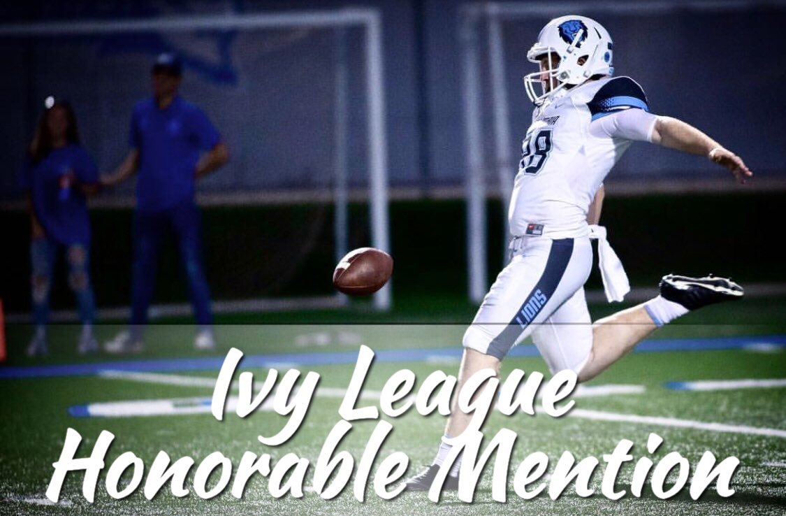 TrinityFP3's tweet image. S/o to #trinitytrained @SchmidDrew on being recognized as as a Special Teams Ivy League Honorable Mention player of the week. We’re proud of everything you are accomplishing and will continue to accomplish!! #teamdrew #punter @Columbiafootbal #fitness #motivation #fitspo