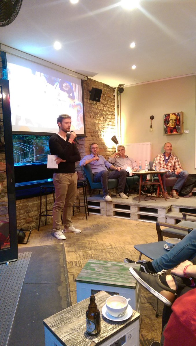 tobiaskossmann's tweet photo. Presentation of the new #accelerator @heimathafenWI. For start-ups that deliver real value, not just money. #startup https://t.co/C48XghPt8n