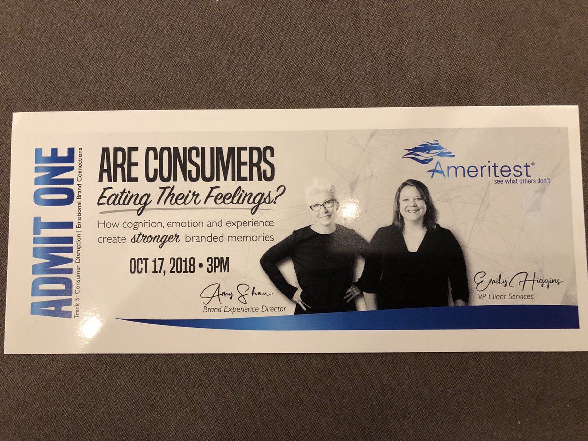 ameritest's tweet photo. Ready to understand how the three memory systems create branded memories?  Today at 3pm Track 5 #TMRE2018 https://t.co/kehG4ZMiBN