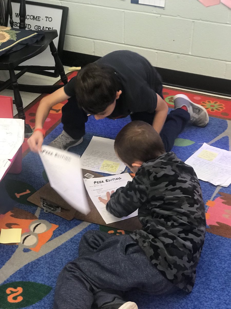 MissRyan110's tweet photo. Final peer editing before starting our final draft... We are so excited to publish our small moment writing! #writingwizards #writingworkship #wheelockians #medfieldps https://t.co/NHbPRGls4w