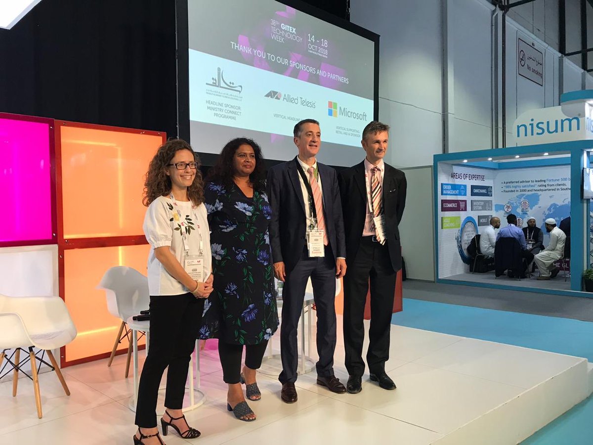 ShameemaParv's tweet image. Insightful discussions in ‘Technology and Education - New Paradigms’ panel led by Anna Batchelder of @BON_EDUCATION and co- panelists James Maughan #dubaibusinessassociates and KADER ES-SLAMI of @etisalat @GITEXTechWeek 
#gitextechtalks