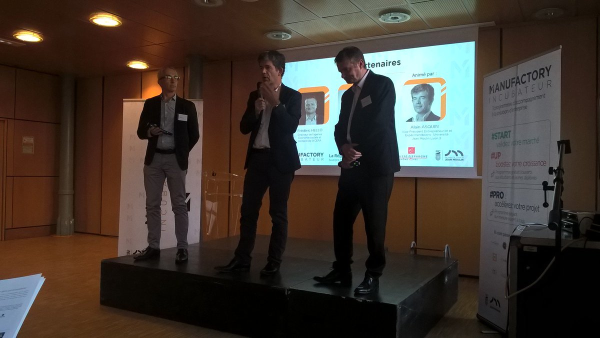 Alain Asquin, premier Vice-Président de l'Université, rappelle que l'incubateur est un engagement fort de l'<a href="/UJML/">Université Jean Moulin Lyon 3</a> afin de soutenir les étudiants entrepreneurs. A ses côtés, les partenaires qui soutiennent l'Incubateur @alptis et <a href="/CE_RhoneAlpes/">PoC via badhacker0x1</a>