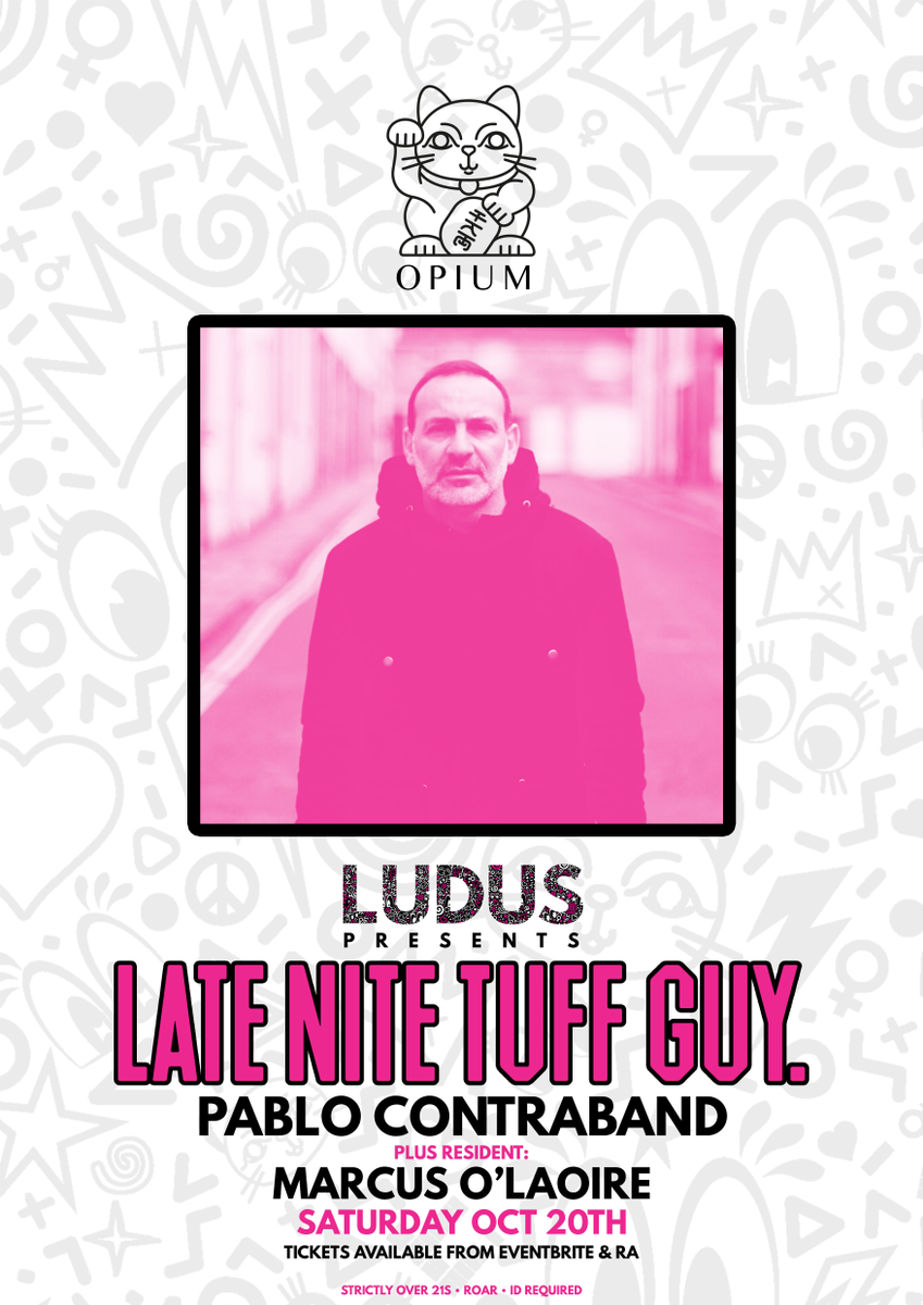 theunityagency's tweet photo. Check it out! The final show of @LateNiteTuffGuy European Tour 2018 this Saturday 20th @OpiumDublin with support from @pablocontraband 10pm till late. #nightout #Dublin #clubbing #reedit #LNTG https://t.co/7Dyg1QUcAj
