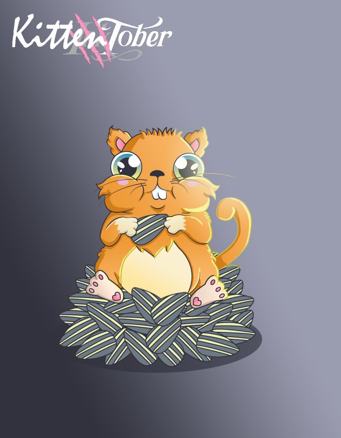 Day 17 - Swollen
#KITTENTOBER !! What? It's yummy!
#cryptokitties <a href="/cryptokitties/">CryptoKitties</a> #characterdesign #Inktober2018