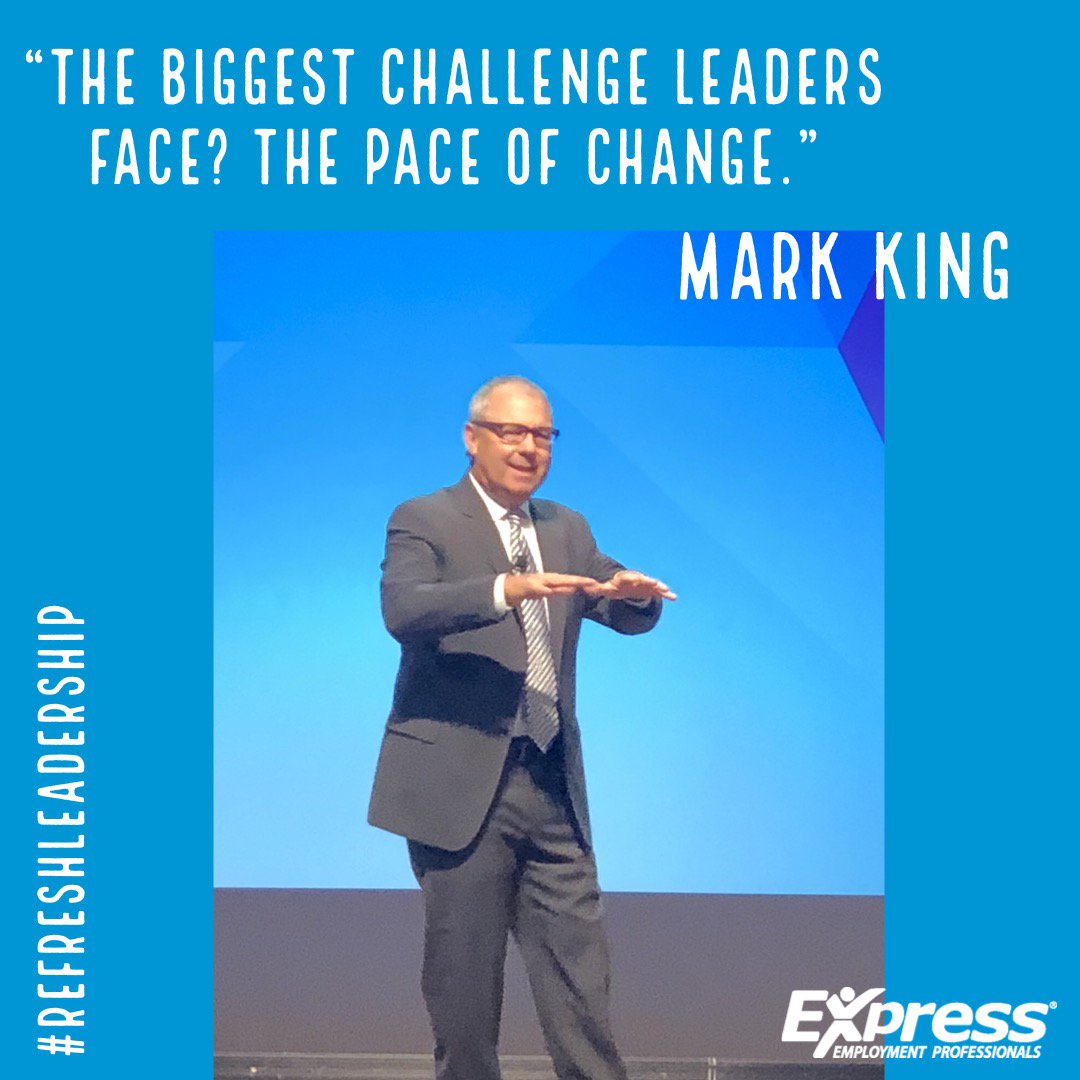 ExpressPros's tweet photo. During the ninth annual Refresh Leadership Live, leaders in OKC were treated to hear from Mark King, innovation expert and former president of adidas North America. 

Missed the live event? Contact your local Express office to register for Refresh Leadership Simulcast on Oct. 24. https://t.co/41WQ1LeAwv