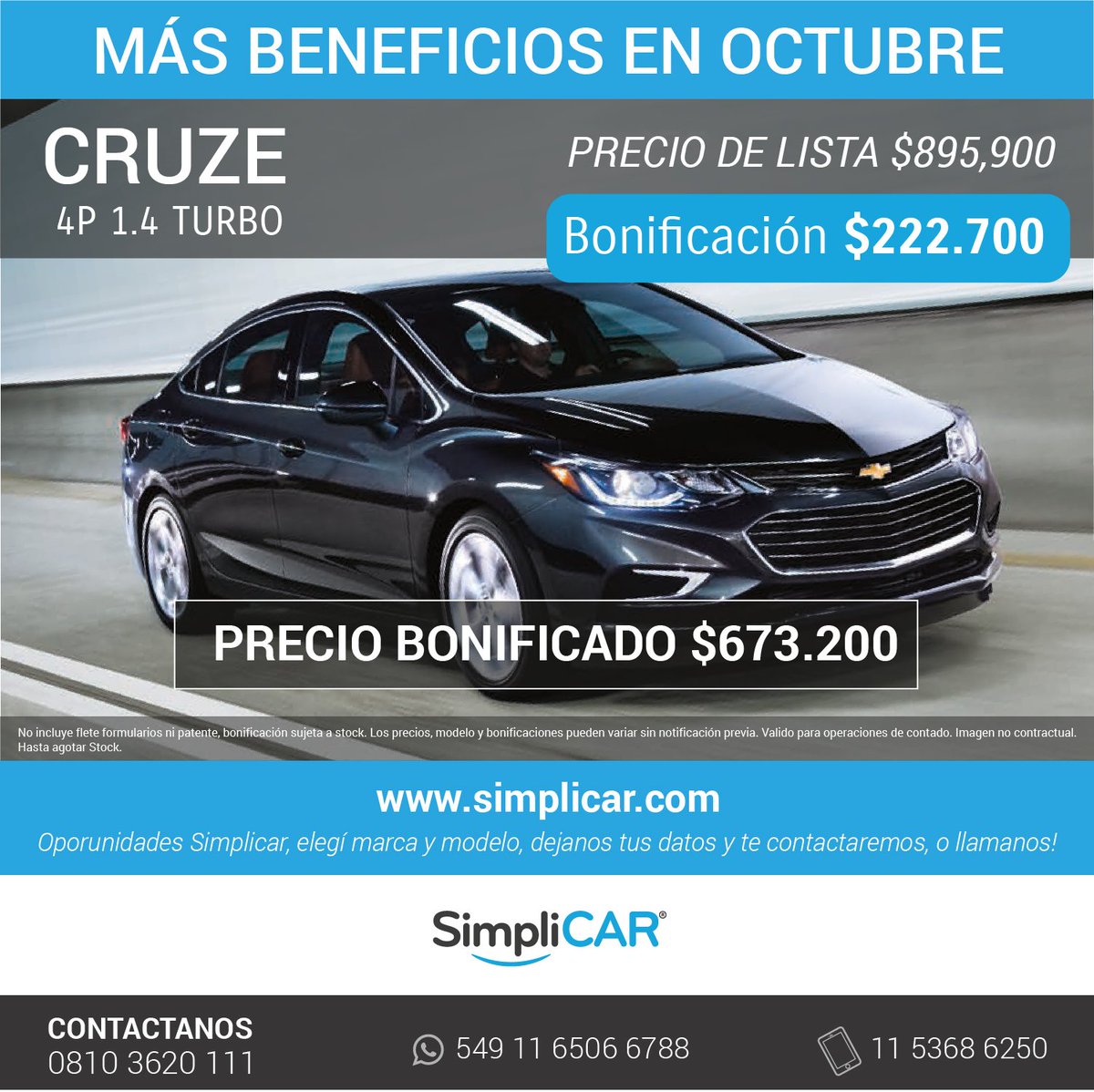 En el mes de las madres regálale lo mejor¡ En la familia SimpliCAR está el próximo #0km para mamá en su día especial¡ #cruze #chevrolet #autos #beneficios #descuentos