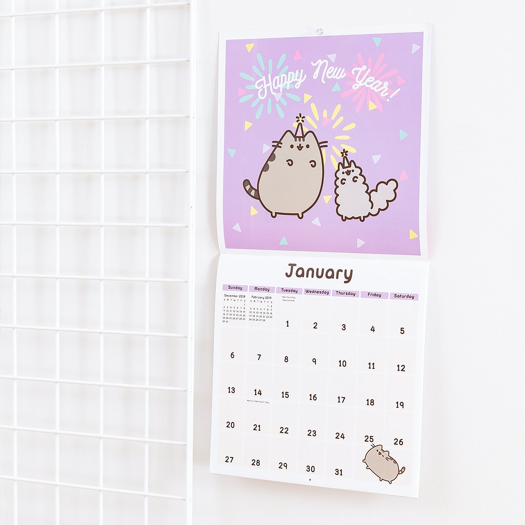 Pusheen the cat on Twitter: "The Pusheen 2019 Wall Calendar is