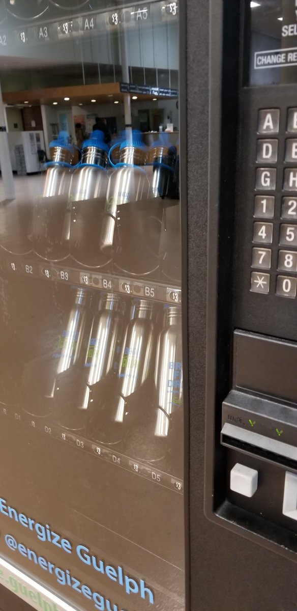 What a great idea <a href="/cityofguelph/">City of Guelph</a> 
$3 reusable water bottle vending machine #reuse #plasticfree <a href="/energizeguelph/">Energize Guelph</a>