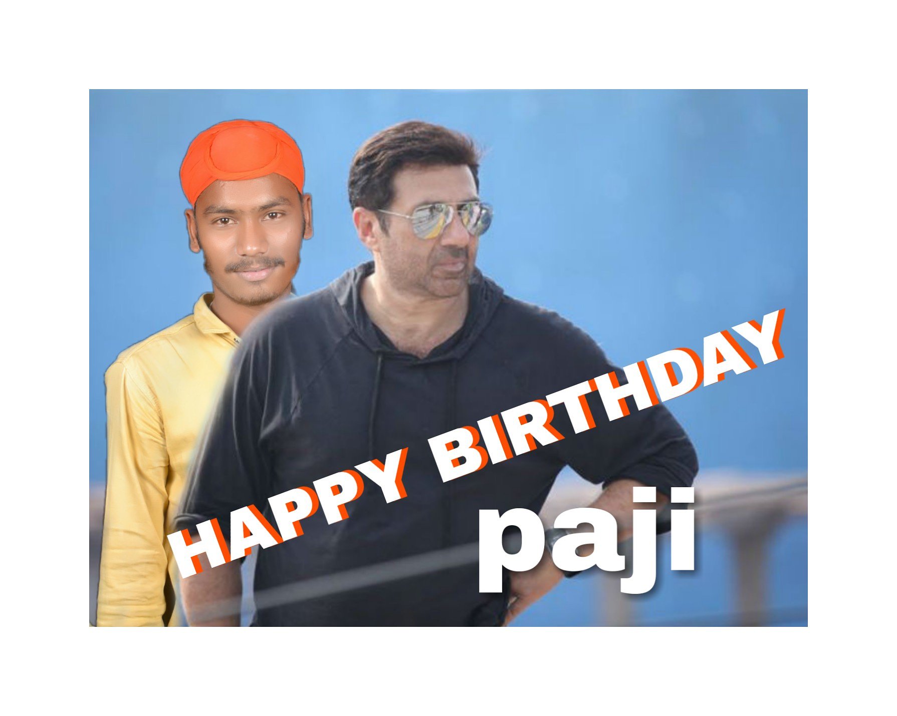 Happy birthday 
From sunny deol fans solapur 
