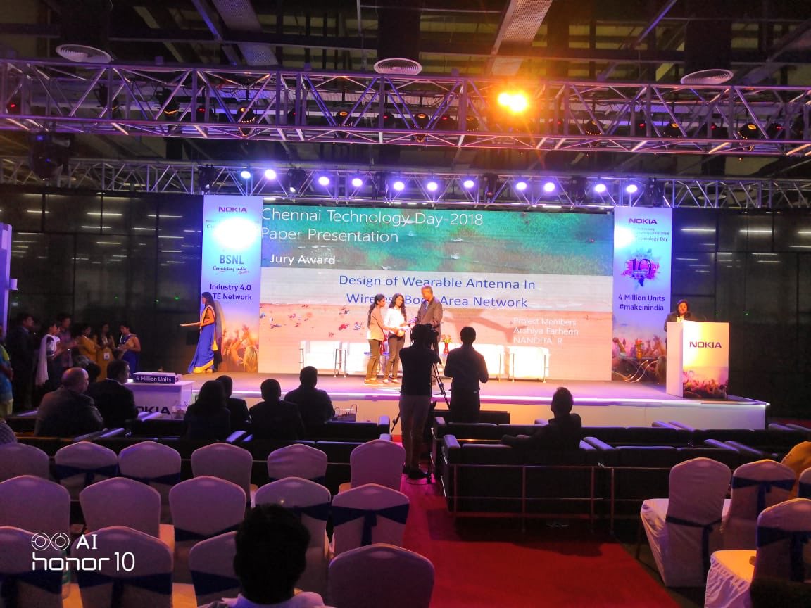 deiva_sundari's tweet photo. Congratulations to our Students 👍First Runner Up & Special Prize - Prototype Competition;
Jury Award - Paper Presentation
on ‘Nokia Technology Day 2018’
@KCGtechnology #kcgstudents https://t.co/gyrNJHbhBl