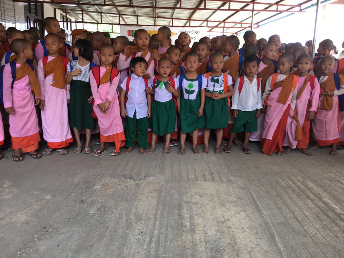 PFKidsInc's tweet photo. The children we serve in Myanmar are from 4 orphan homes, 2 monastic nunneries &amp; 1 community school. Help us continue to support education in Myanmar by joining our 1st annual charity golf classic in Myanmar: info@pencilsforkidsinc.com to register. https://t.co/G98fPYy81g