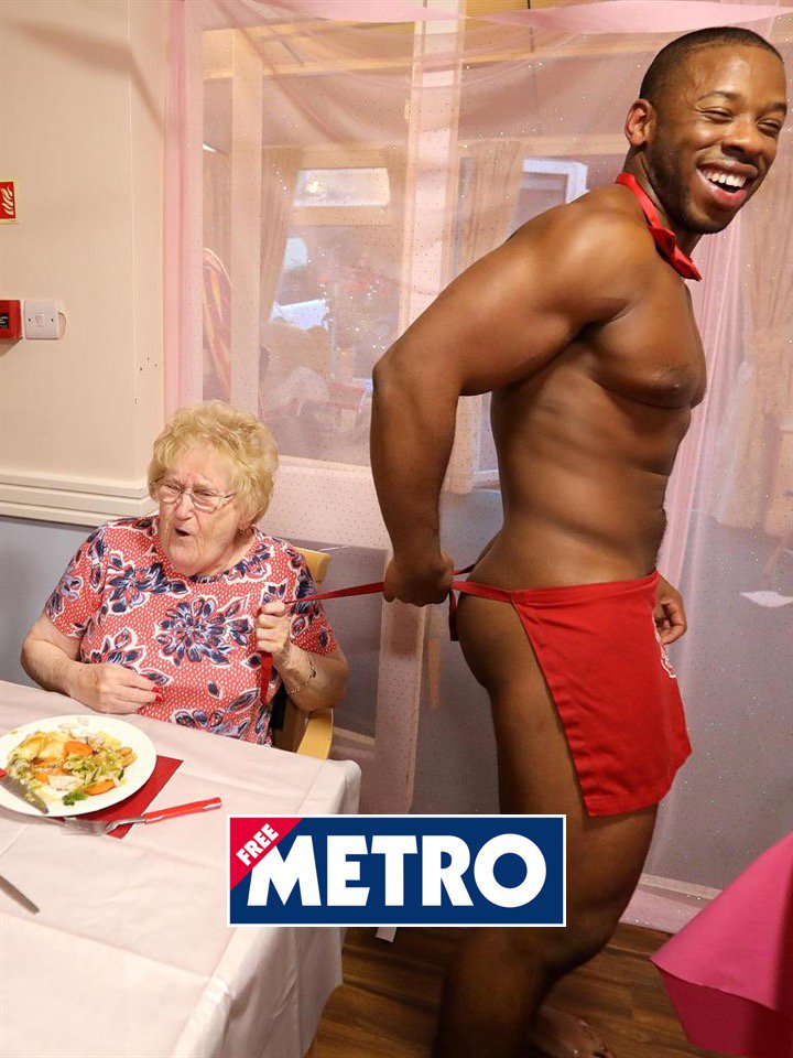 hunksintrunks's tweet photo. What a week! We’re loving all the news coverage of our event with the ladies at Milton Lodge.

https://t.co/7ut08cxsoi

#hunksintrunks #nakedbutlers #carehome #buffbutlers #toplesswaiters https://t.co/pZymzyhh9F
