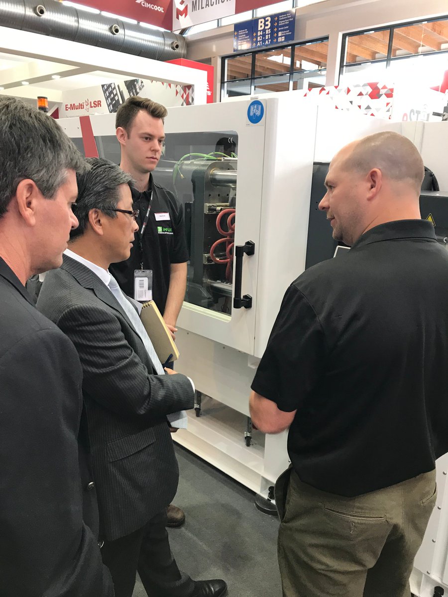 iMFLUXinc's tweet photo. Demonstrating the Green Curve at Fakuma! Stop by the @Milacron booth to see for yourself! https://t.co/kqXDJFqPQ8