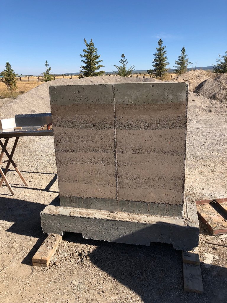 wardblakearch's tweet photo. The finished product of one of our rammed earth sample walls!
.
.
.
.
#rammedearthsamples #architecture #sustainable #building #construction #architectslife #samplewalls #rammedeartharchitecture #samplewall #sustainableliving #architecture #behindthescenesofarchitects https://t.co/p5mVT7SRVF