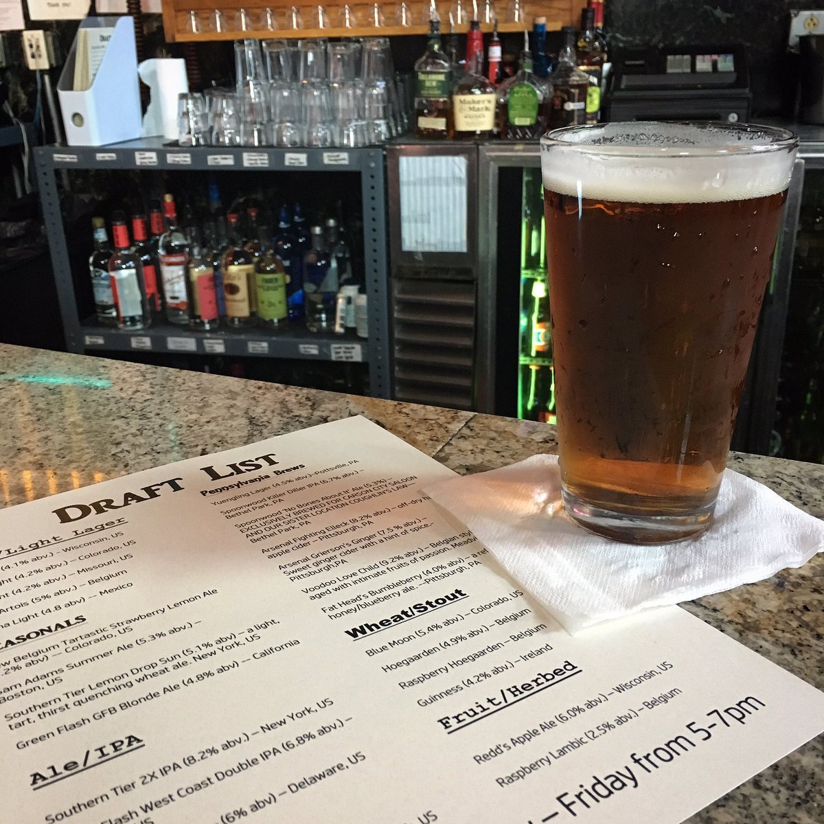 ccsaloon's tweet photo. $2 for ANY draft plus $3 off all appetizers and wings Monday thru Friday from 5-7pm! @SouthSidePgh #bringbackhappyhour https://t.co/tikBdl9dov