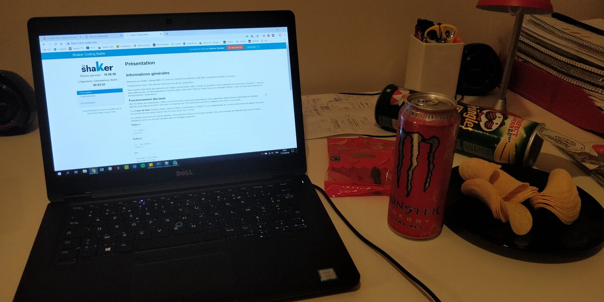 NateStub's tweet image. Prêt pour la #codingbattle #leshaker ! Depuis la Suède 🇸🇪
