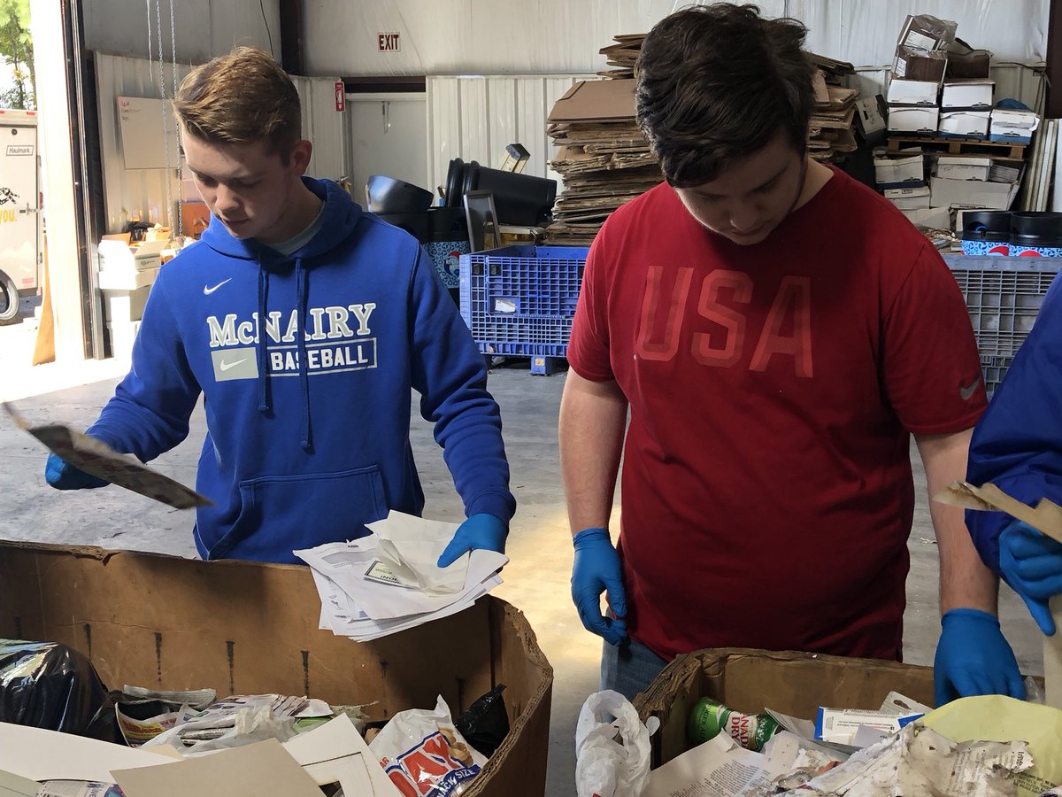 mchsbotcats's tweet photo. Special thanks to McNairy County Solid Waste for allowing us to sort through some of their “trash.” #Thanks2BESTrobotics , we saved all of this from being thrown in a landfill! @msbestrobotics https://t.co/YPXj7jZ1jM