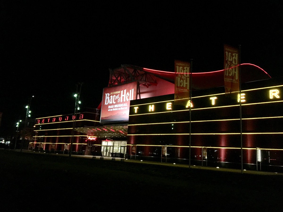 Amazing shot of the BOOH Theatre in Oberhausen Germany opens 2 November <a href="/BatTheMusical/">Bat Out Of Hell</a> @batdasmusical <a href="/BatTheMusicalUS/">Bat Out of Hell - 2020 U.S. Tour</a> #batdasmusical