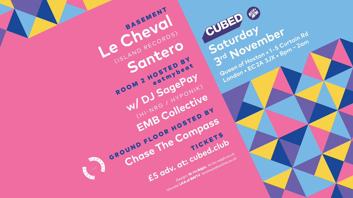 eatmyb3at's tweet photo. 3rd November. EMB presents in room 2 of @_QueenOfHoxton_ for @CubedClub takeover.
We got man like @DJSagePay coming along for the ride. Not one to miss!
#strictlyfullfat https://t.co/Rp2UOLt45X