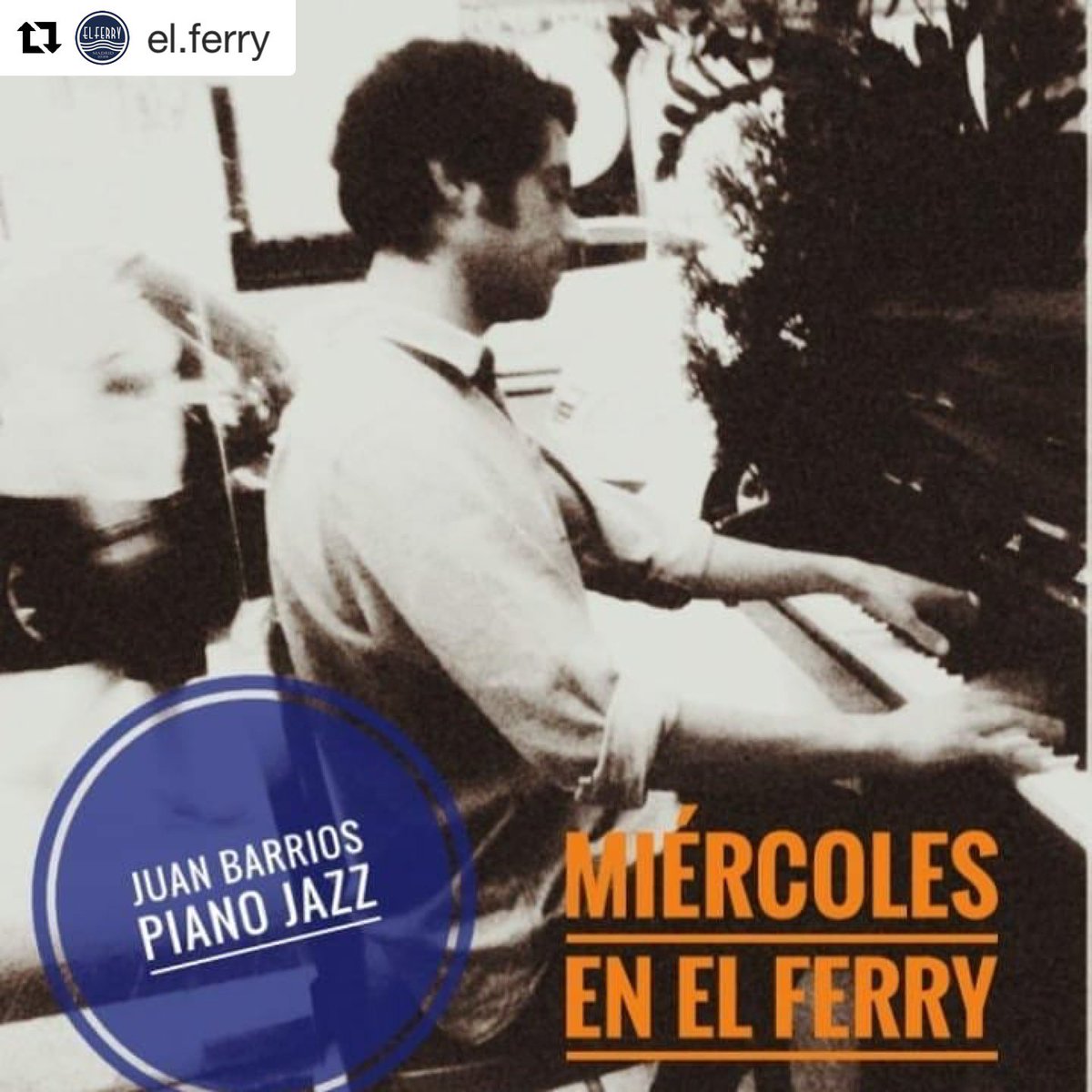 Meet_Sandoval's tweet photo. Esta noche, Juan Barrios amenizará @elferrymadrid con su música al piano.
#Música y #gastronomía en #MeetSandoval!!!! #restaurante #elferrymadrid #concierto #conciertodejazz #jazzendirecto #jazz #pianojazz  #jazzmadrid #callesandoval #chamberi #malasaña #madrid https://t.co/tt3mISYuIz