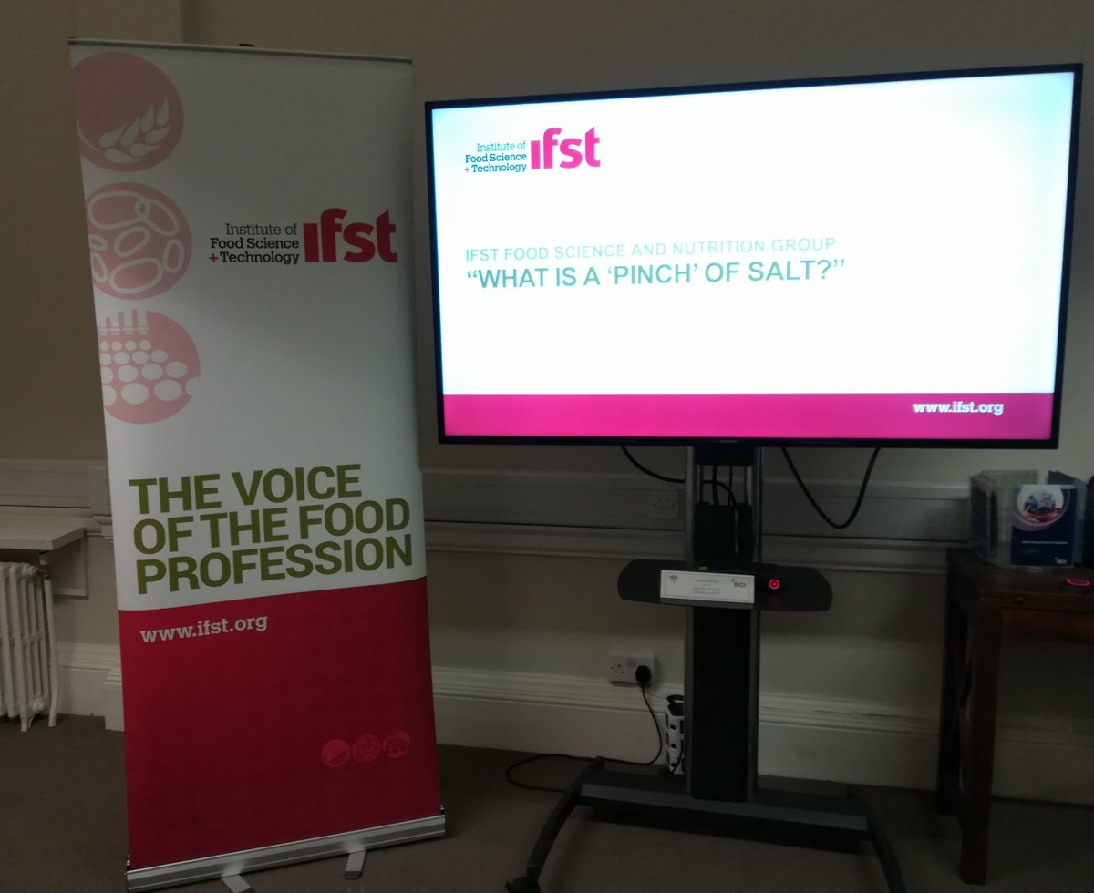 ifstnews's tweet photo. Welcome to all delegates joining us at our "What is a 'pinch' of salt?" debate this evening at @SCIupdate, starting at 18:30.
Want to engage in our discussions? Please use #IFSTNutrition in your tweets.
#Nutrition #science #food https://t.co/LPtIvlYQny