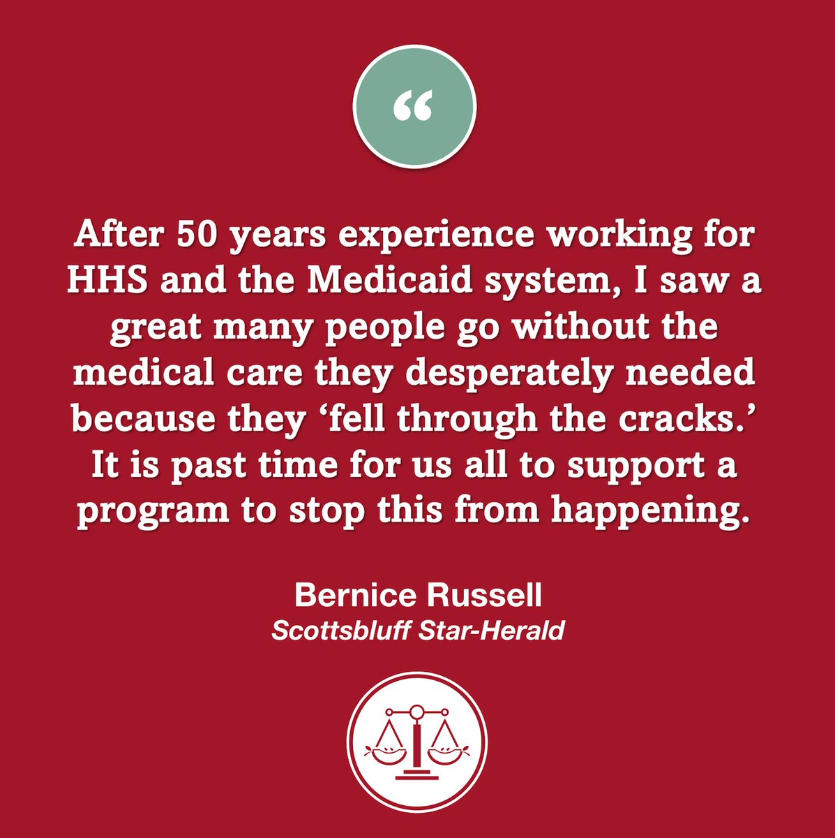 neappleseed's tweet photo. Bernice is tired of seeing Nebraskans suffer - or even die - because they can't get the health care they need. That's why she's voting #For427 on November 6. https://t.co/gQIDl7dguR https://t.co/y0wzEcVWt2