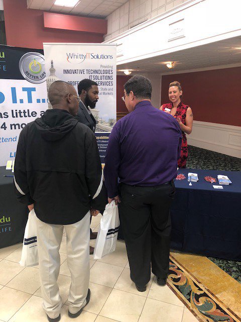 whittyit's tweet photo. We are at Ft Gordon today at Innovation Day ππΎ
#WhittyIT #CharlieWhitfield #WIT #BlackWomenInBusiness #SupportBlackBusiness #WomenEntrepreneurs #WomenSupportingWomen #BlackWomenInTech #Tech #WomenInTech #GirlsWhoCode #WWCode #WomenInSTEM #VeteransInBusiness #WomenVets https://t.co/8VlICGNZi5